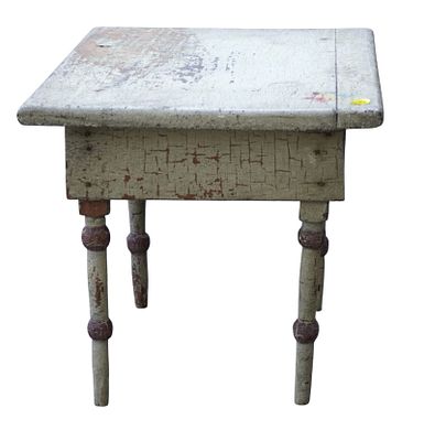 ANTIQUE PRIMITIVE FARMHOUSE BENCH. Antique Pennsylvania Primitive Farmhouse Childrens Bench. 