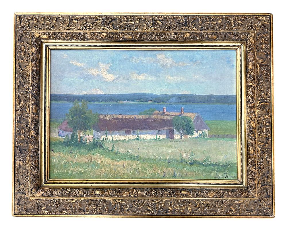 Lot 168: MARIE TANNAES (Norway, 1854-1939) LANDSCAPE NORWAY