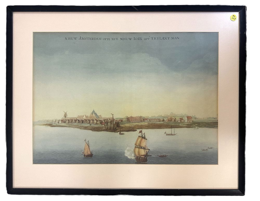 Lot 169: ANTIQUE PRINT NIEUW AMSTERDAM (MANHATTEN)