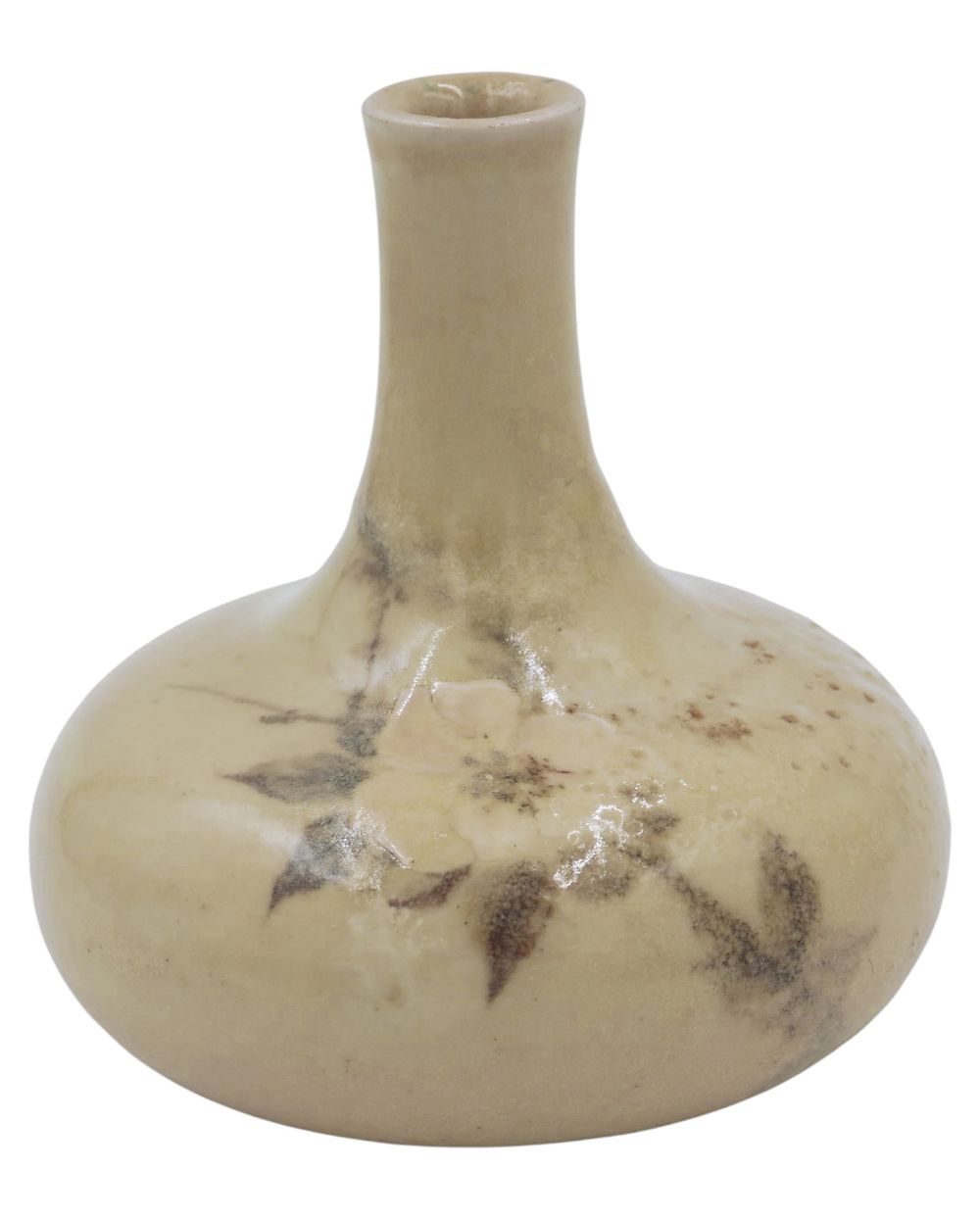 Lot 201: ANTIQUE YELLOW ART POTTERY VASE