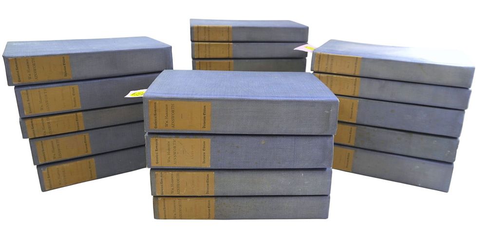 Lot 210: ANTIQUE HISTORICAL ROMANCES OF WILLIAM HARRISON AINSWORTH COMPLETE IN 20 LIMITED EDITIONS