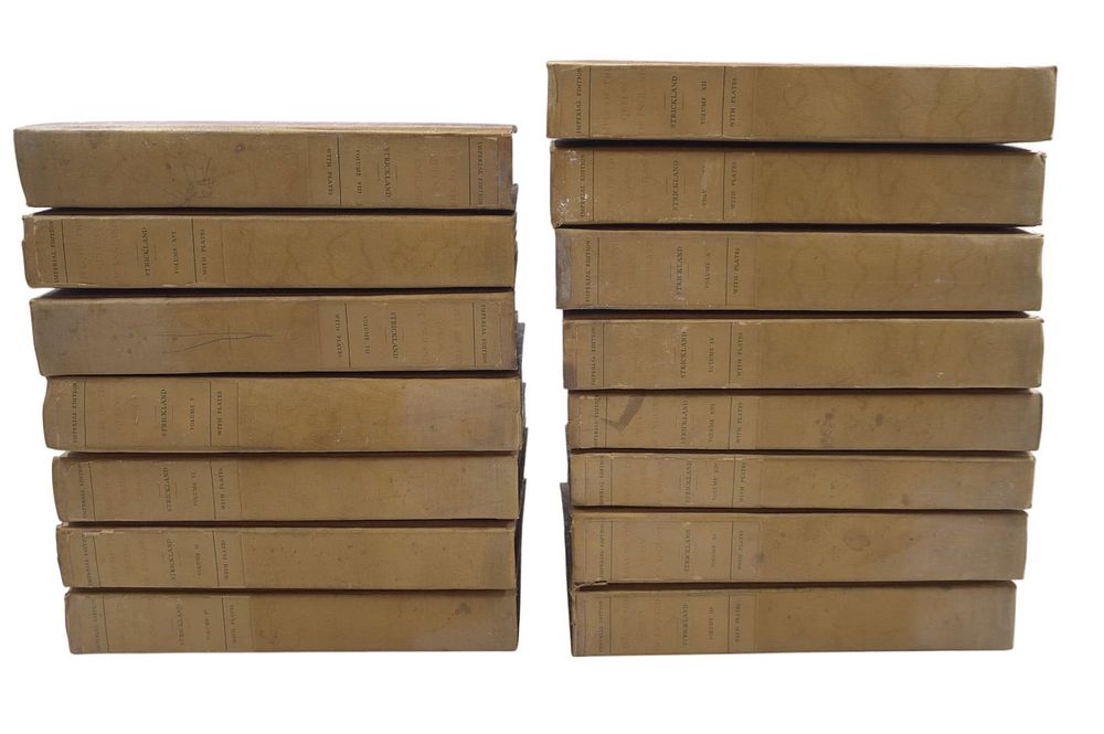 Lot 218: ANTIQUE LIVES OF THE QUEENS OF ENGLAND BY AGNES STICKLAND LIMITED IMPERIAL EDITIONS - 15 VOLUMES