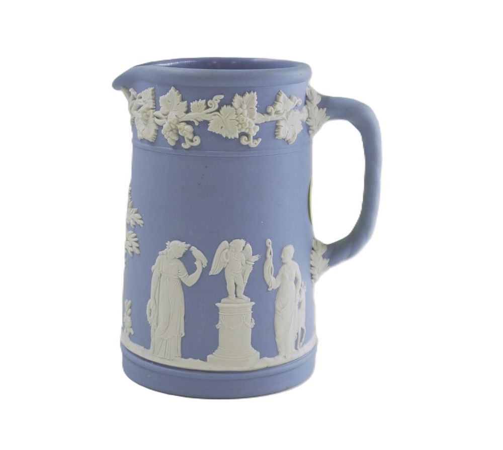 Lot 235: WEDGEWOOD JASPERWARE CREAMER/MILK PITCHER