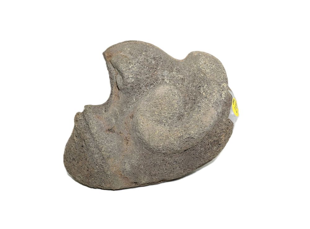 Lot 245: OCEANIC PRIMATIVE VOLCANIC ROCK SCULPTURE