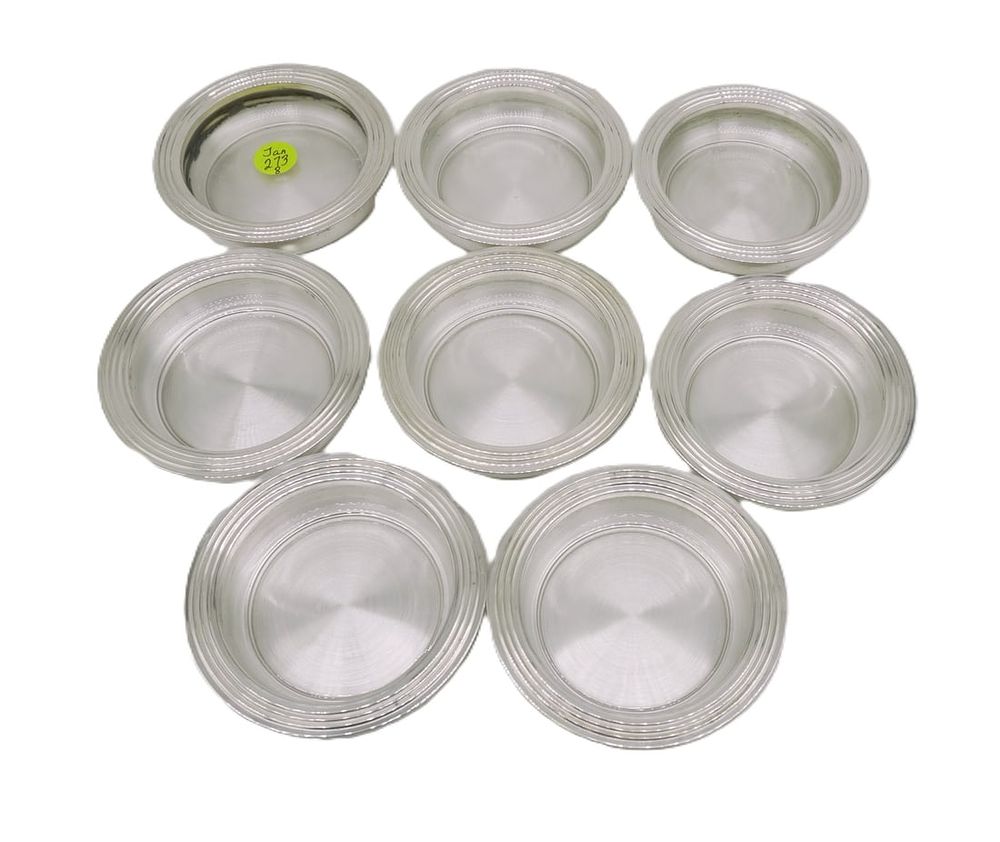 Lot 273: SET OF 8 F.B. ROGERS SILVERPLATE COASTERS