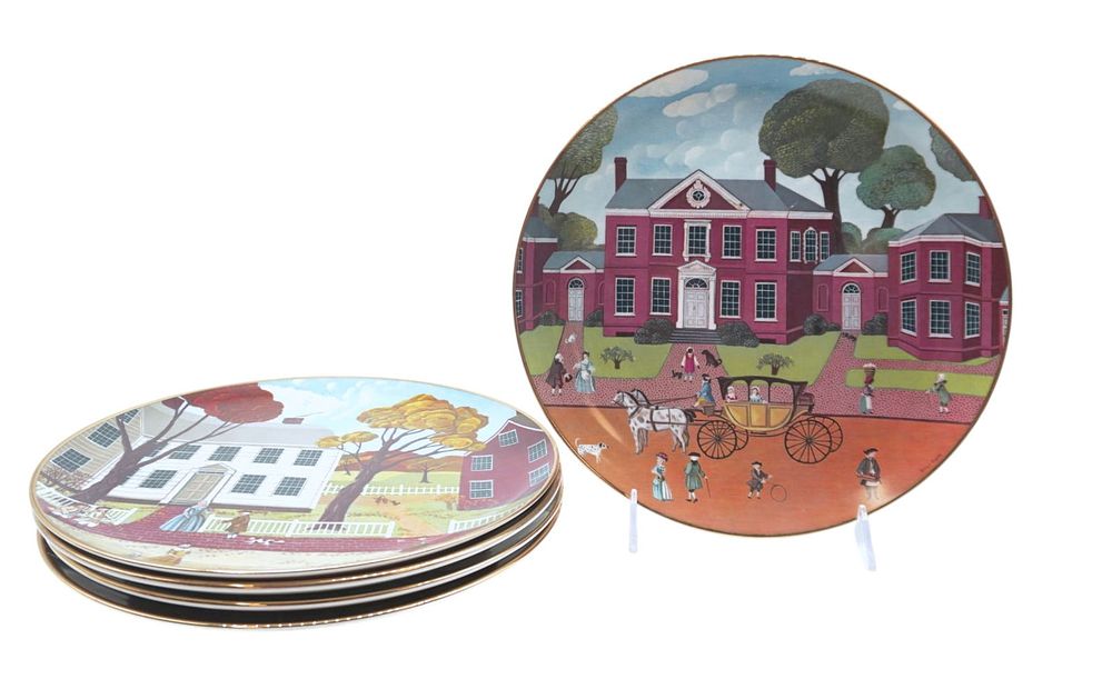 Lot 277: 5 RIDGEWOOD FINE CHINA MUSEUM EDITION PLATES
