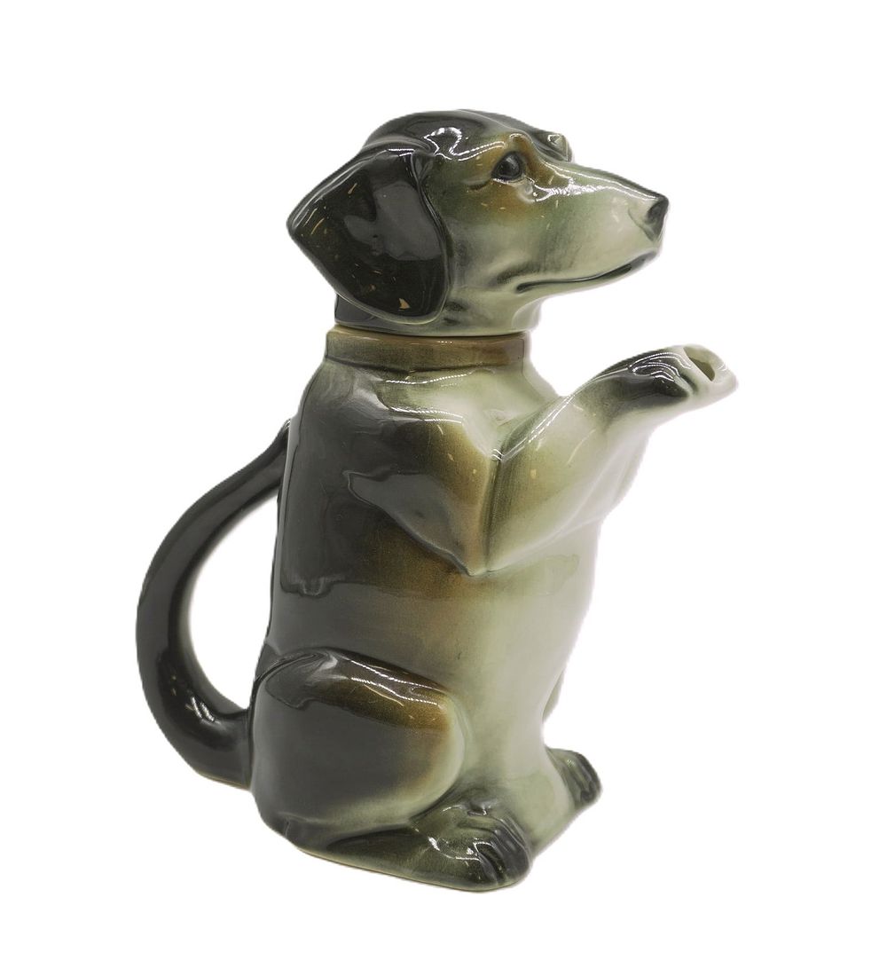 Lot 285: VINTAGE ERPHILA 1940S PORCELAIN DOG TEAPOT