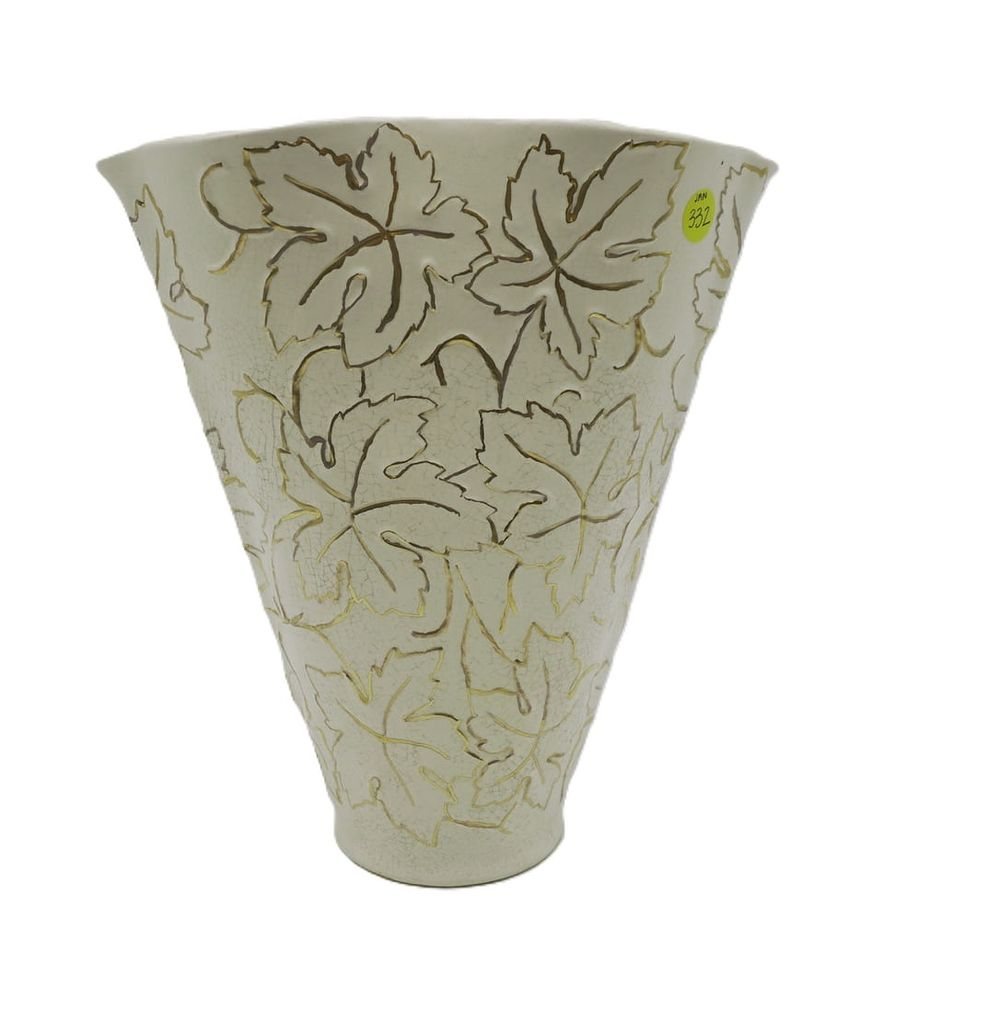 Lot 332: MCM GOLD LEAF VASE