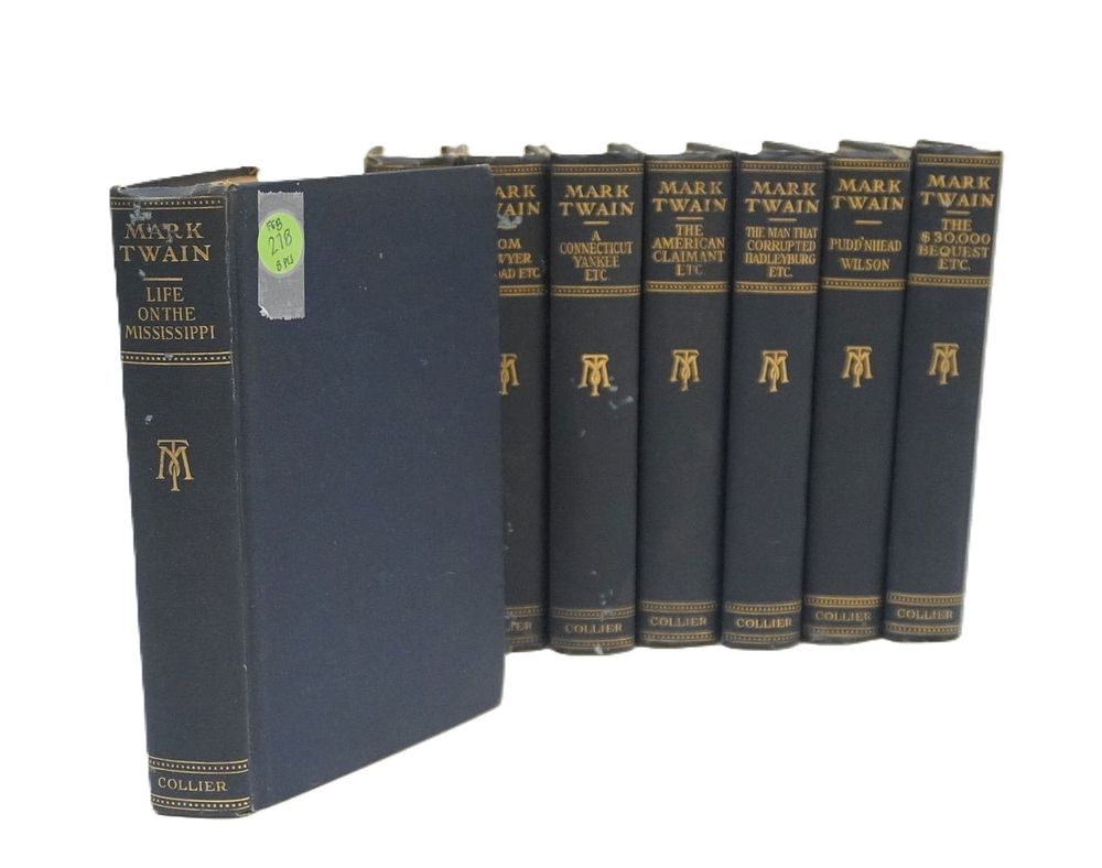 Lot 278: ANTIQUE HARPER & BROTHERS EDITIONS OF MARK TWAIN'S WORKS - 8 VOLUMES