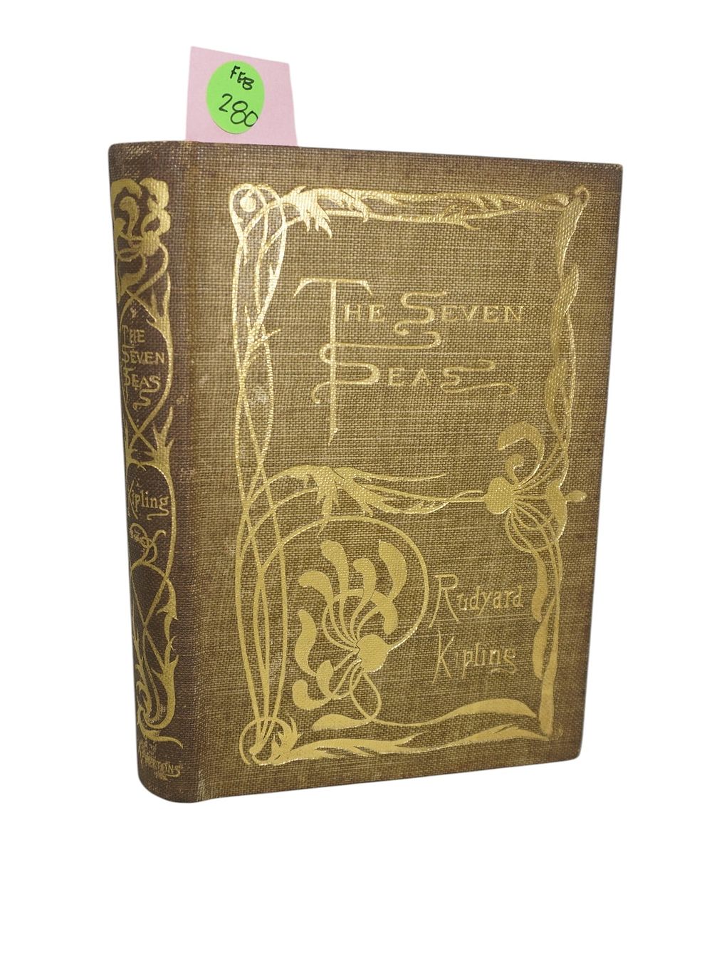 Lot 280: THE SEVEN SEAS BY RUDYARD KIPLING 1898 EDITION