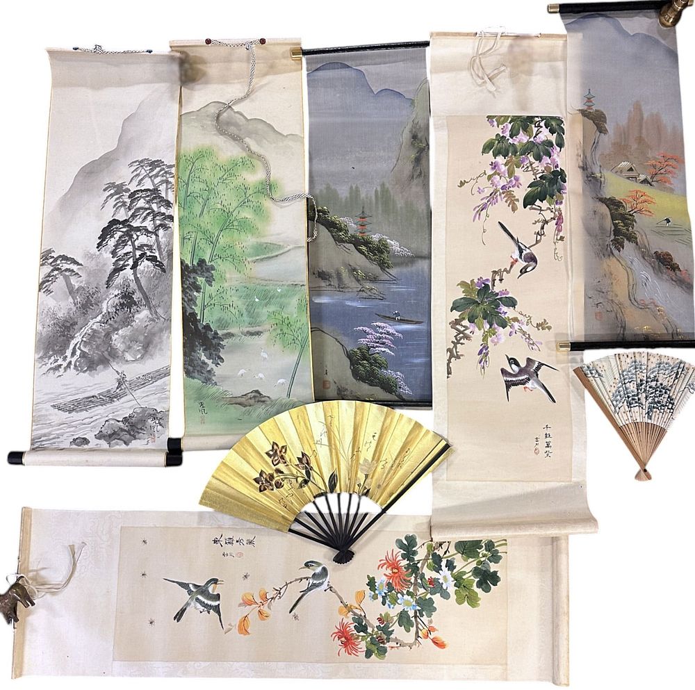 Lot 353: DEALER'S LOT- ASSORTMENT OF ASIAN SCROLLS