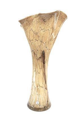 TALL JOZEFINA KROSNO POLAND TALL ART GLASS VASE. Tall Jozefina Glass Vase, Krosno, Poland, Hand 