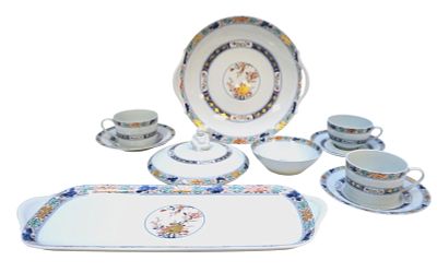 10 PC RAYNAUD LIMOGES CHINA KOUTANI. 10 Pieces of Koutani (White Background) by Raynaud &amp; 