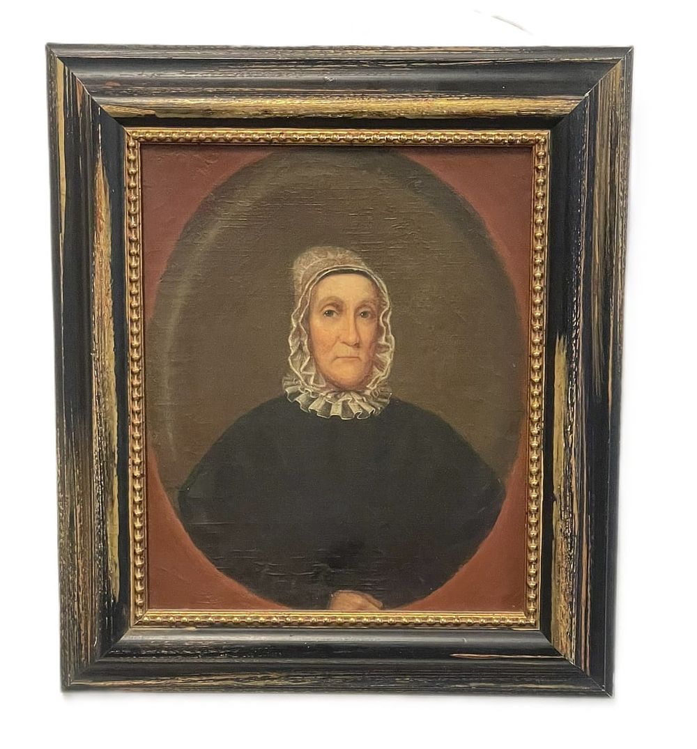 Lot 190: WOMANS PORTRAIT OIL ON CANVAS FRAMED