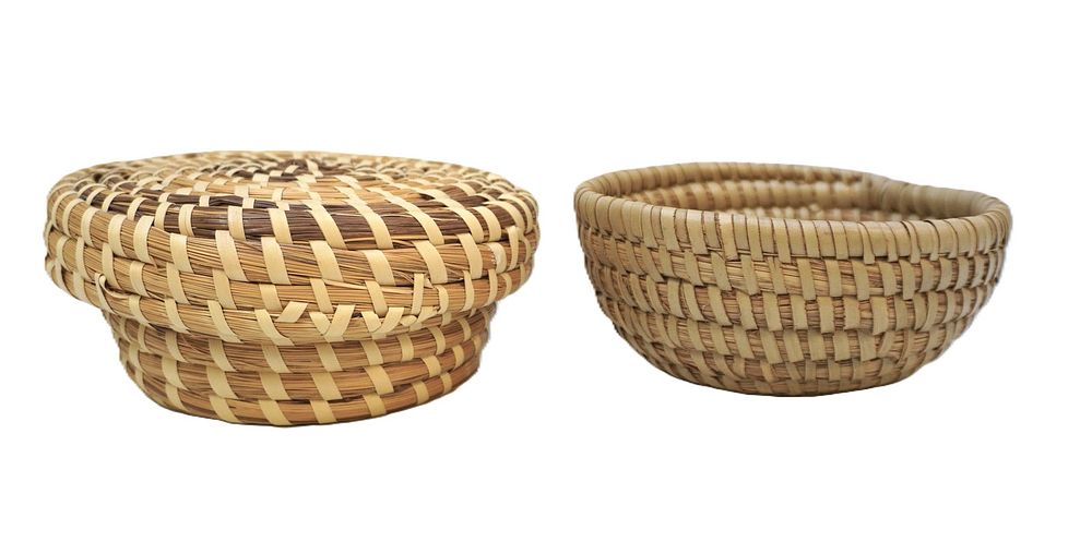 Lot 256: 2 CHARLESTON SWEETGRASS BASKETS