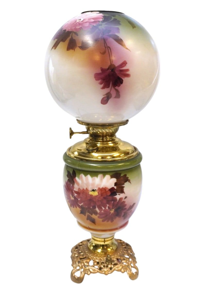 Lot 260: "GONE WITH THE WIND" ELECTRIFIED TABLE LAMP