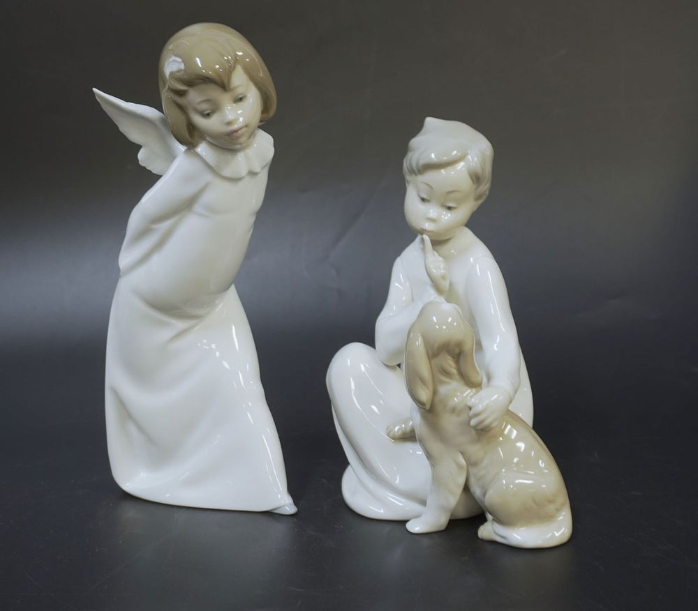 Lot 282: 2 VINTAGE LLADRO FIGURINES