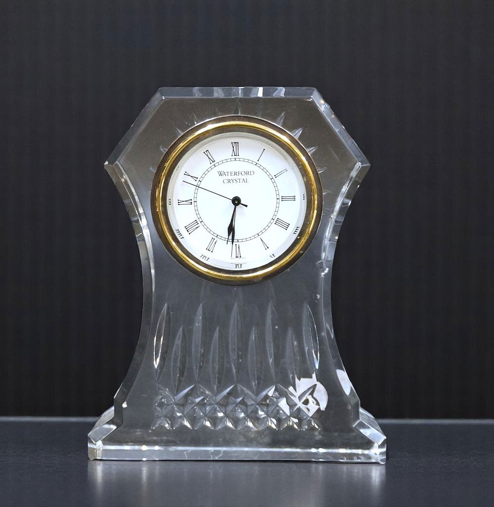 Lot 262: WATERFORD CRYSTAL LISMORE CLOCK