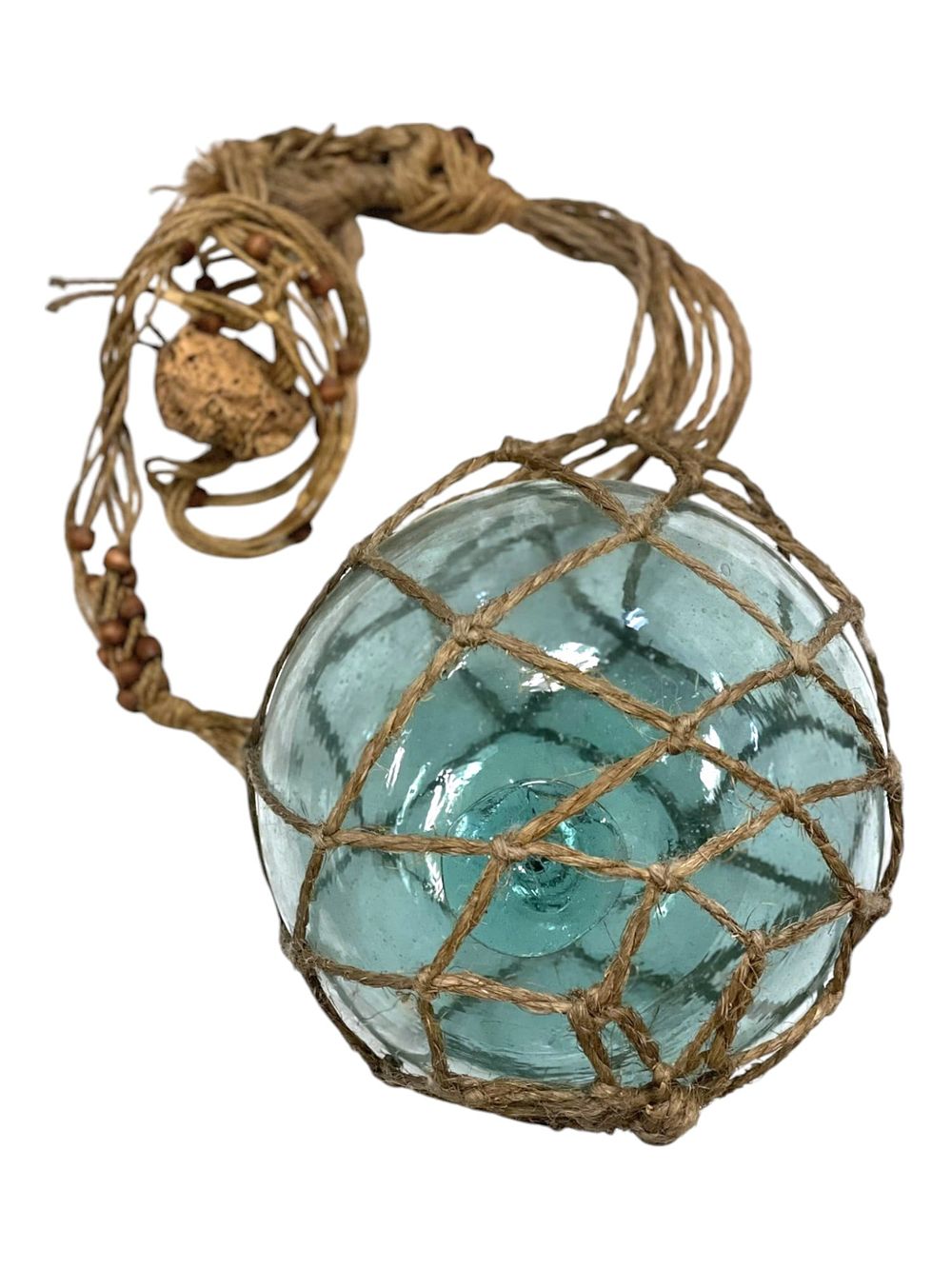 Lot 286: LARGE ANTIQUE JAPANESE GLASS FISHING FLOAT/ BUOY