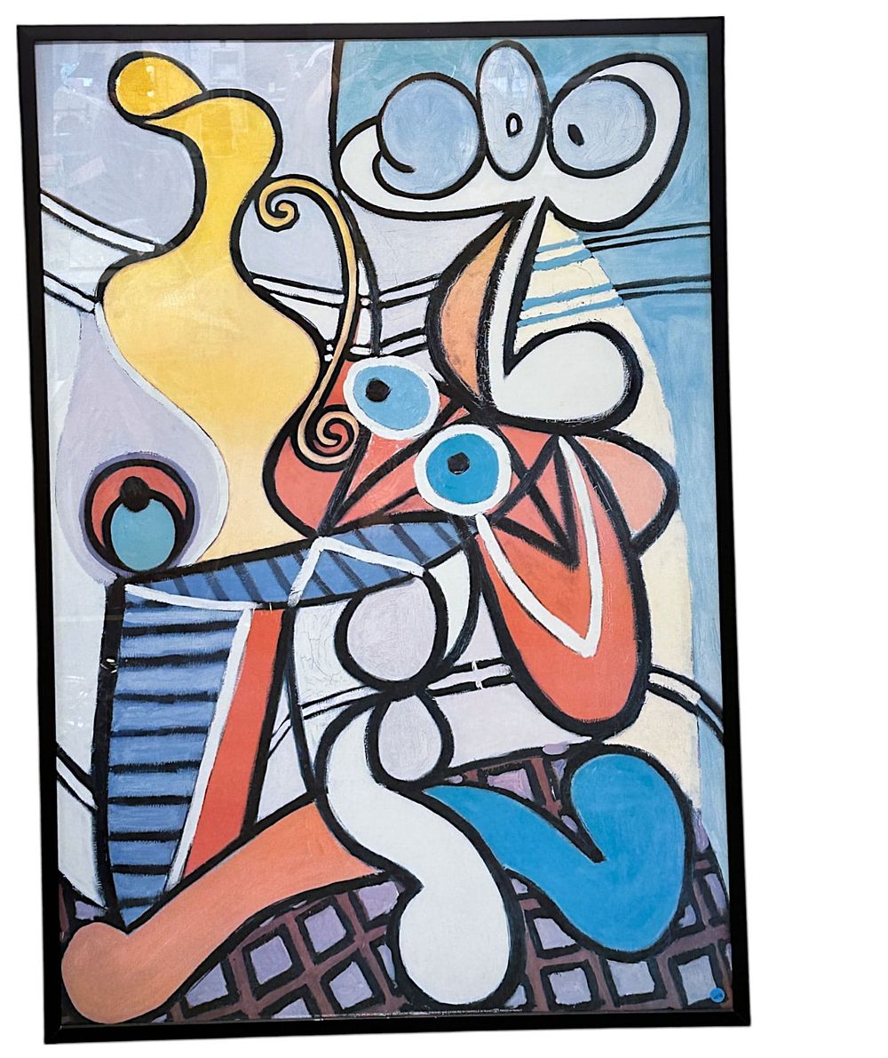 Lot 173: LARGE GREAT STILL LIFE ON PEDESTAL PICASSO POSTER LARGE