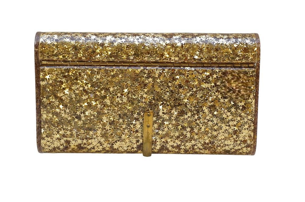 Lot 194: RARE WILARDY 1950s LUCITE CONFETTI CLUTCH