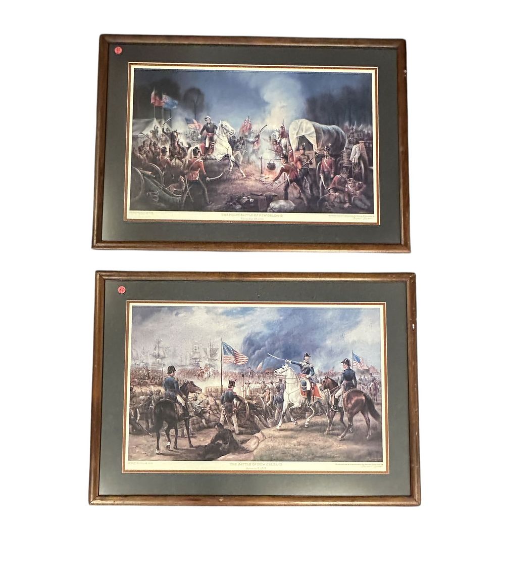 Lot 201: 2 VINTAGE SANDOR BADO LITHOS NEW ORLEANS