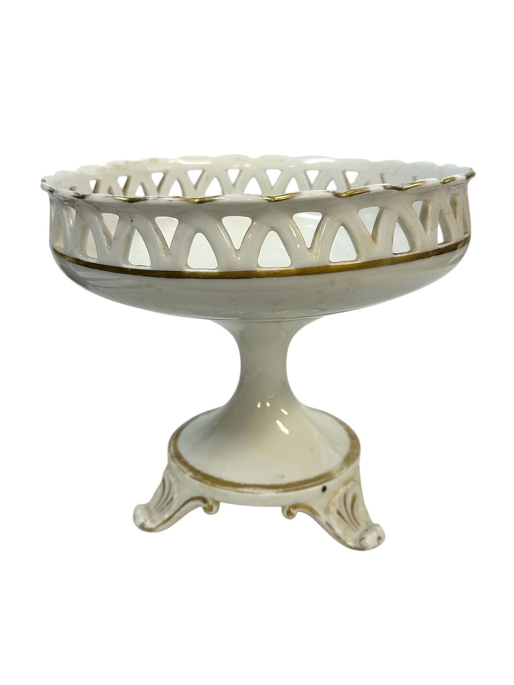 Lot 209: ANTIQUE OLD PARIS PORCELAIN COMPOTE