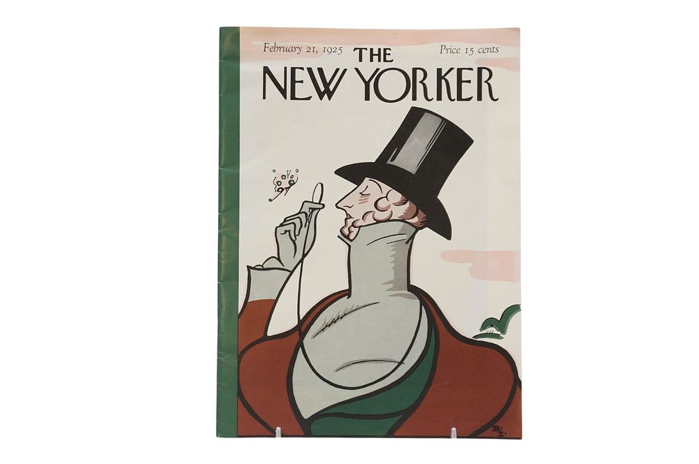 Lot 282: THE NEW YORKER MAGAZINE EUSTACE TILLEY FEB 21, 1925 REPRINT CIRCA 1953