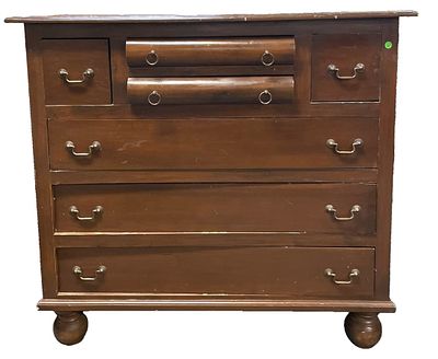 VINTAGE DRESSER WITH ROUNDED DRAWERS NADEAU. Vintage Dresser with Rounded Drawers, from Nadeau