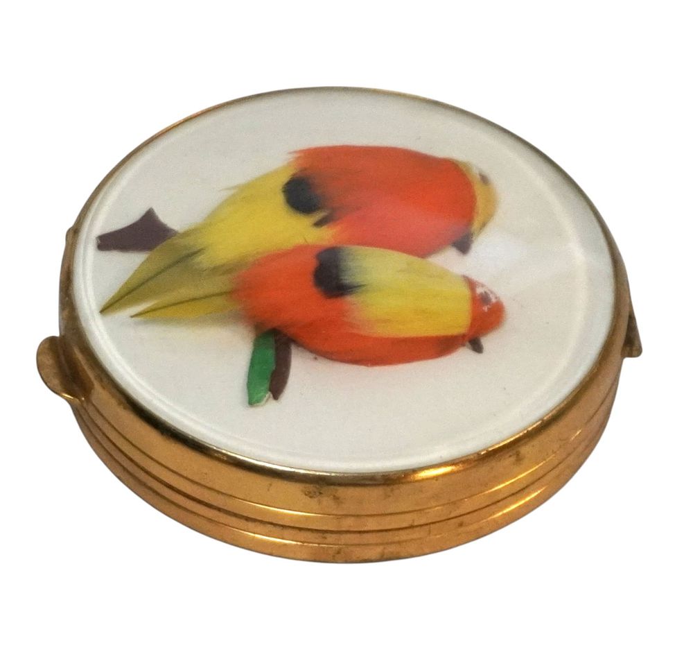 Lot 155: RARE VINTAGE MIREF BIRD COMPACT
