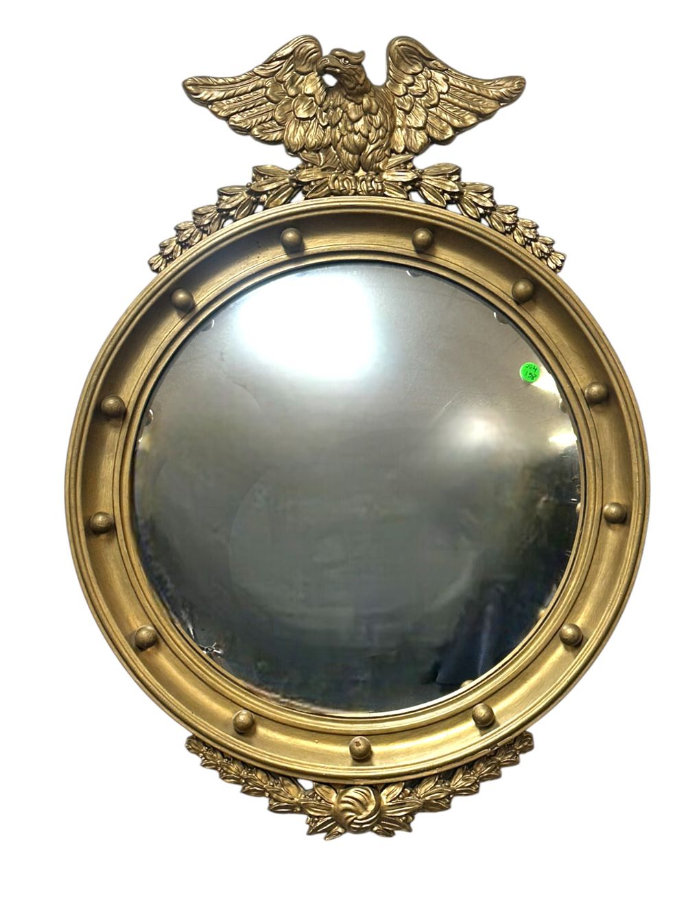 Lot 158: AMERICAN FEDERAL STYLE BULLSEYE MIRROR