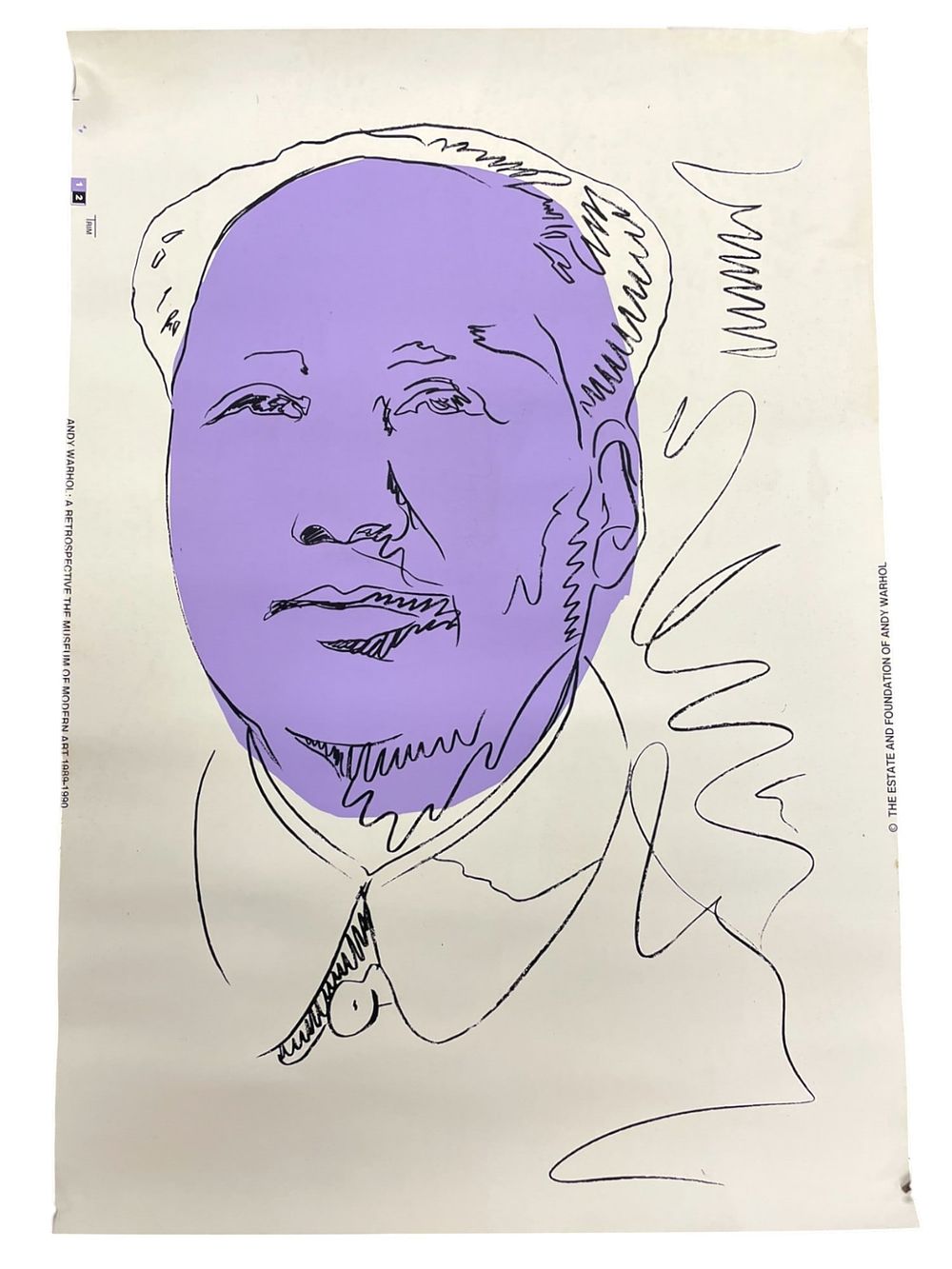 Lot 162: ANDY WARHOL PURPLE MAO ANDY WARHOL FOUNDATION