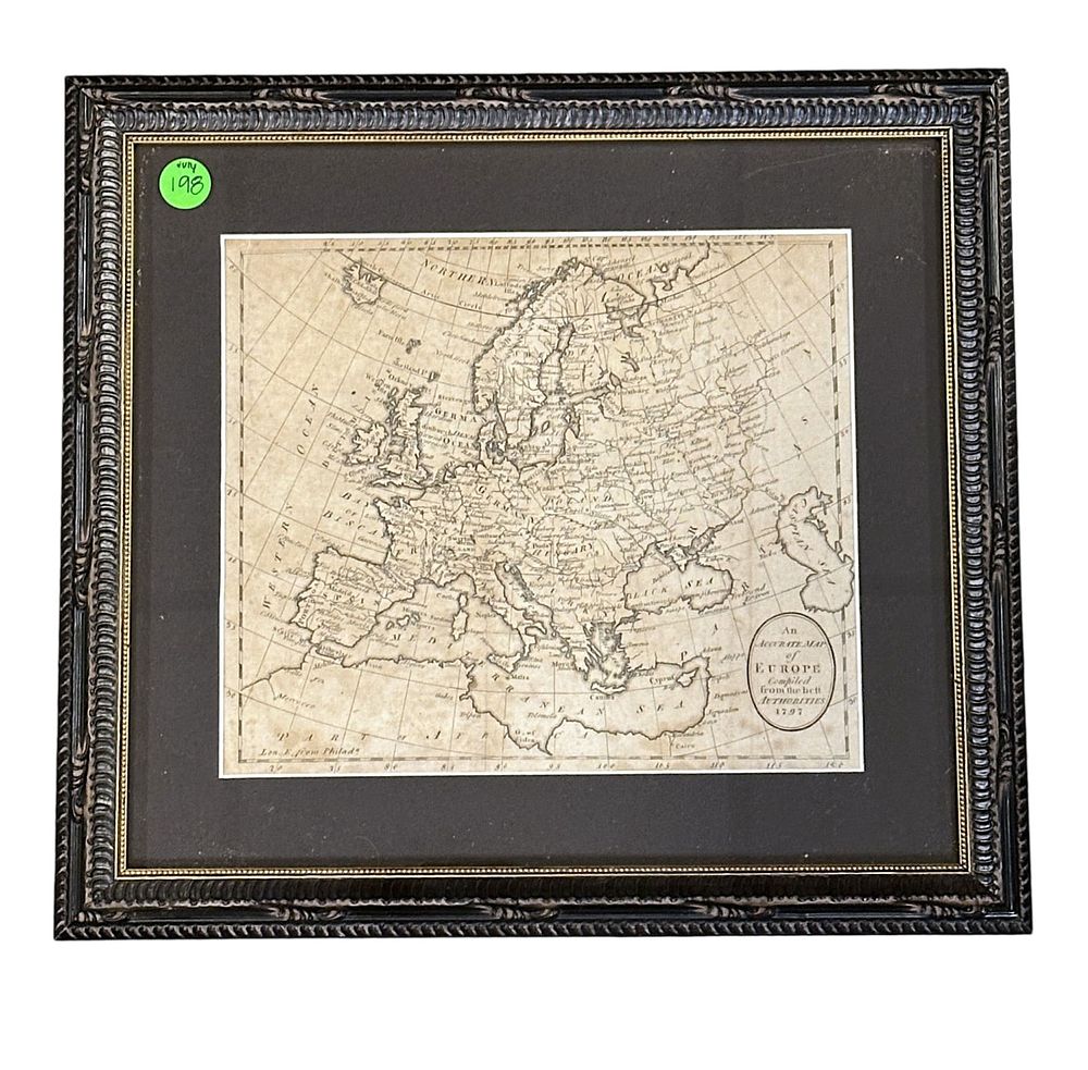 Lot 198: AN ACCURATE MAP OF EUROPE COMPILED FROM THE BEST AUTHORITIES