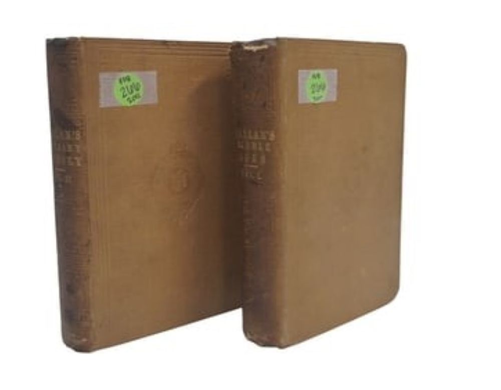 Lot 204: 2 1855 EDITIONS OF VIEW OF THE STATE OF EUROPE DURING THE MIDDLE AGES BY HENRY HALLAM