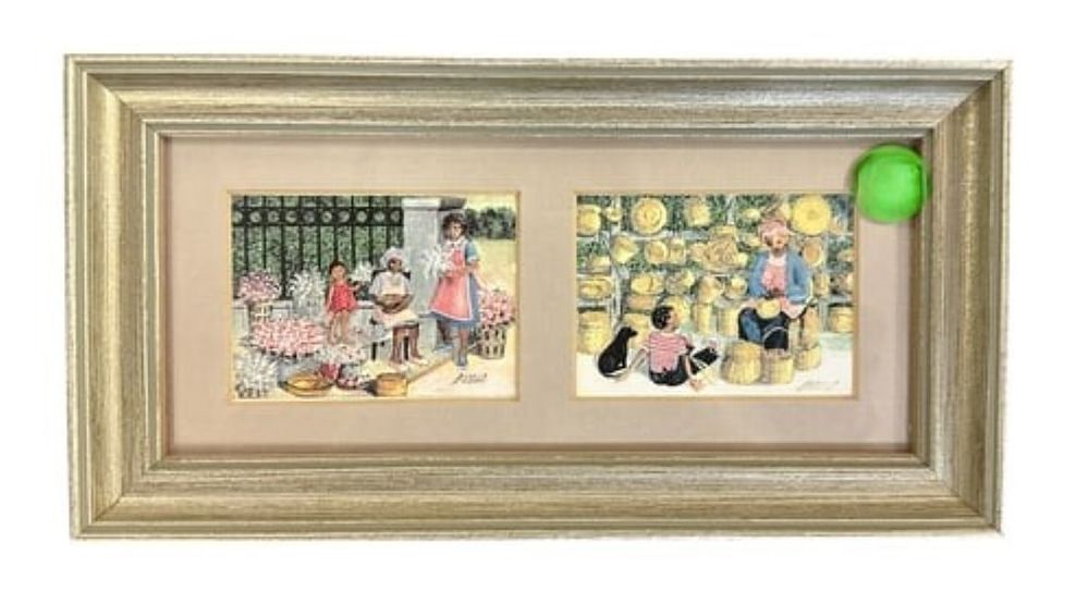 Lot 222: 3 GENERATIONS FLOWER & BASKET LADIES