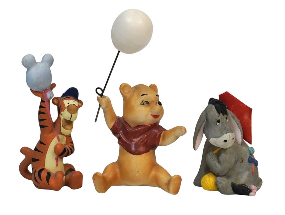Lot 265: RARE PORCELAIN DISNEY WINNIE THE POOH PORCELAIN FIGURINES
