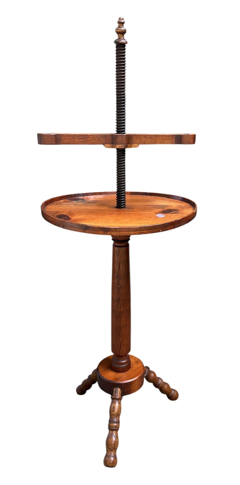 Lot 213: ANTIQUE AMERICAN NEW ENGLAND CANDLE STAND