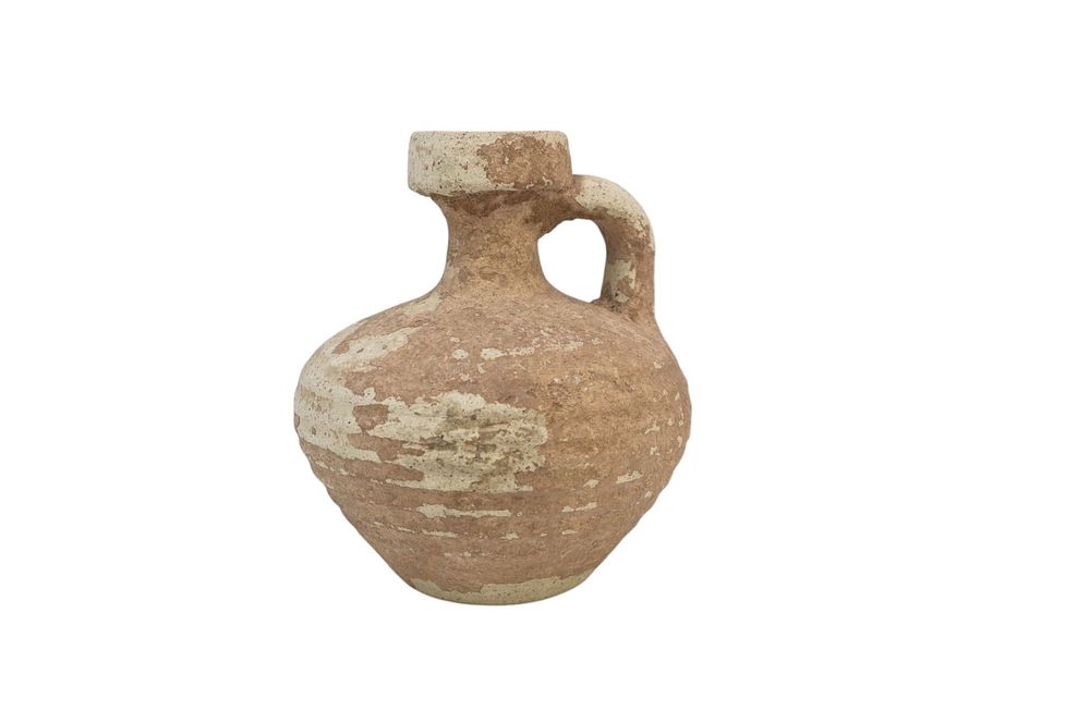 Lot 218: ANCIENT ROMAN TERRACOTTA POTTERY JUGLET