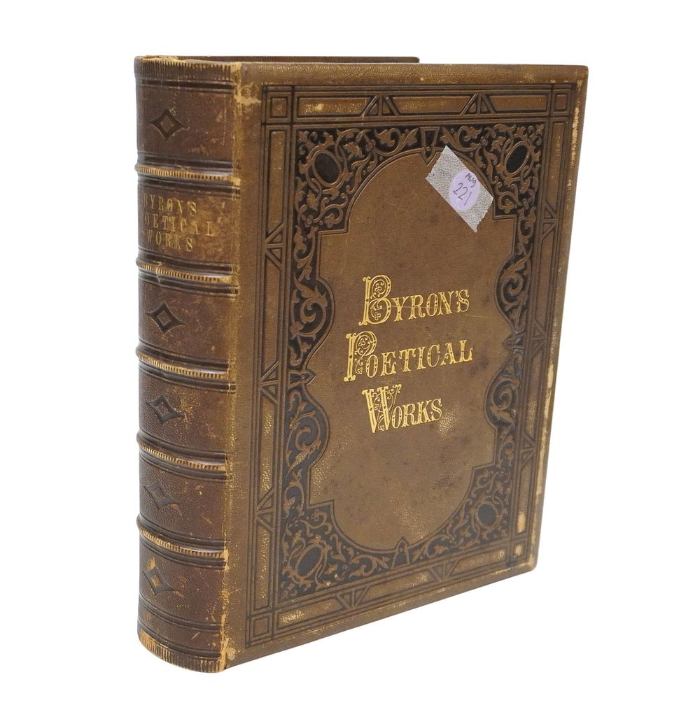 Lot 221: ANTIQUE 1867 EDITION OF "THE POETICAL WORKS OF BYRON"