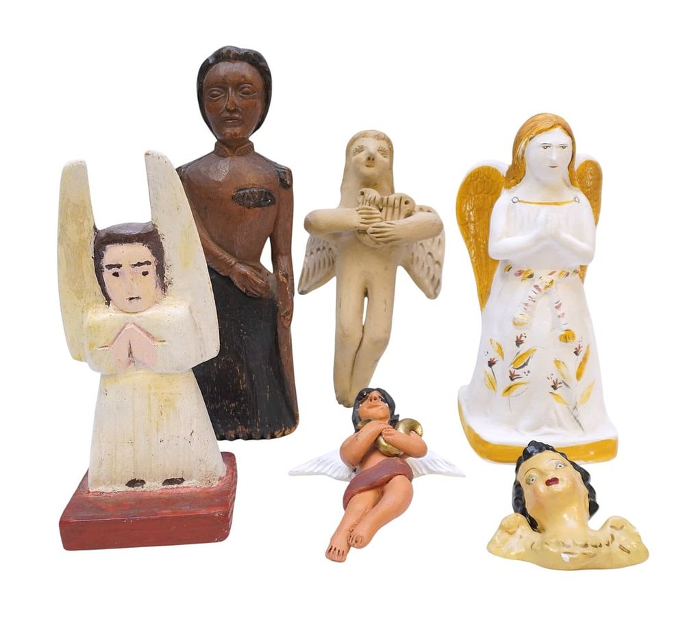 Lot 241: 6 PIECES OF MEXICAN FOLK ART PIECES