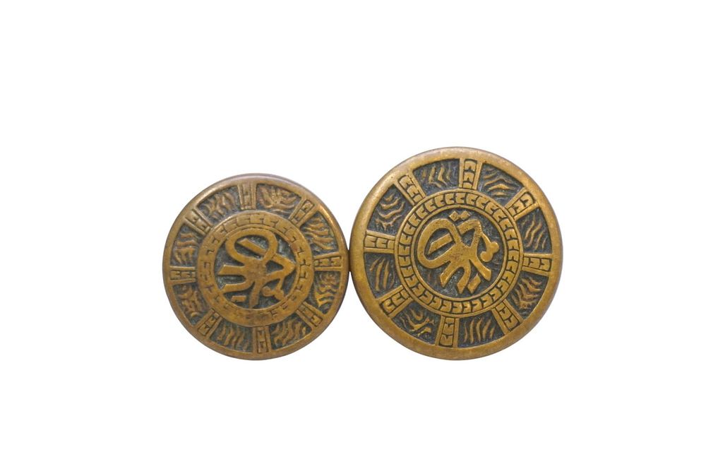 Lot 164: 2 ANTIQUE MALLORY WHEELER c 1880 ARABIC DOORKNOBS