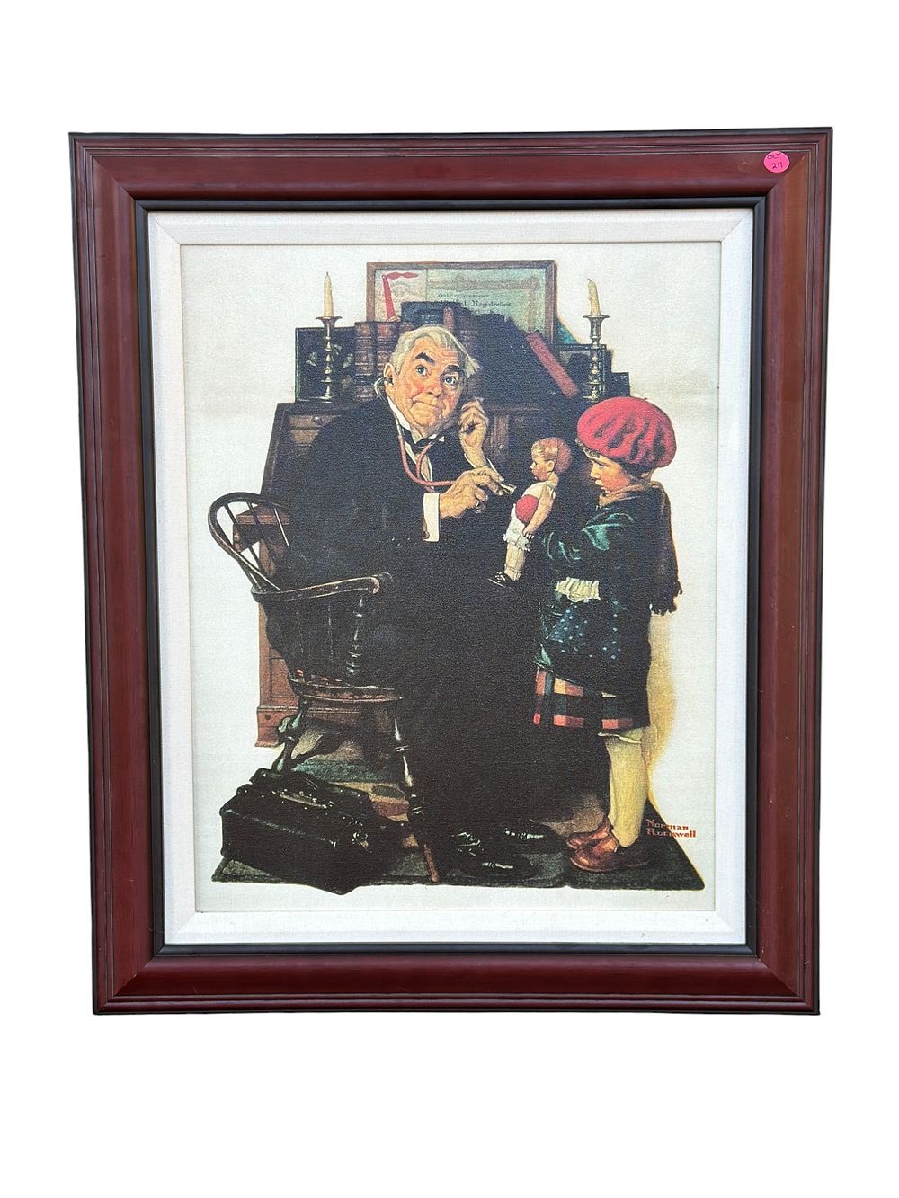 Lot 211: NORMAN ROCKWELL GICLEE DOCTOR AND THE DOLL