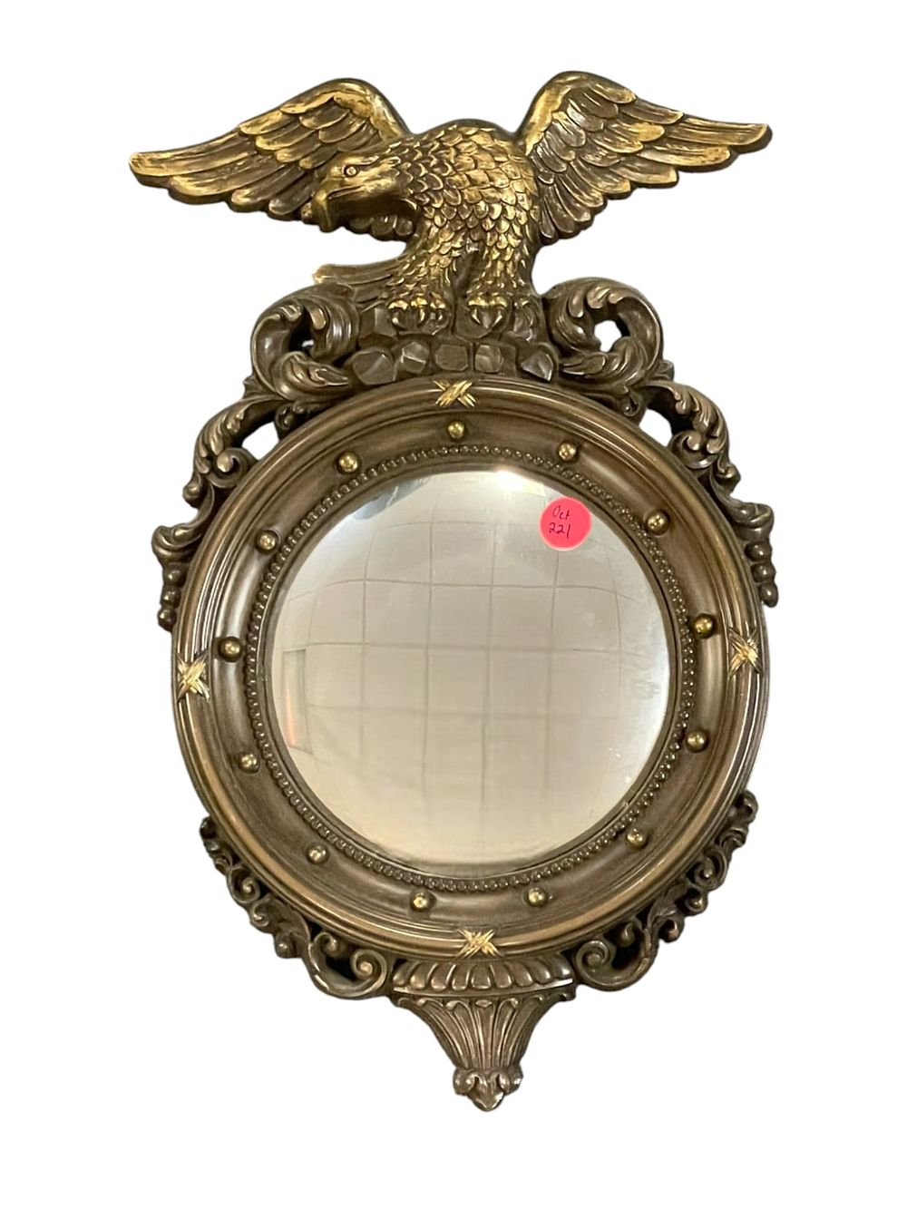 Lot 221: VINTAGE DART COMPOSITE FEDERAL STYLE MIRROR