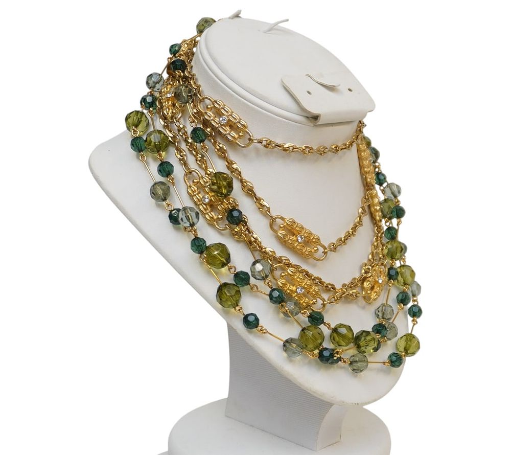Lot 285: VINTAGE JOAN RIVERS AND JACKIE KENNEDY NECKLACES