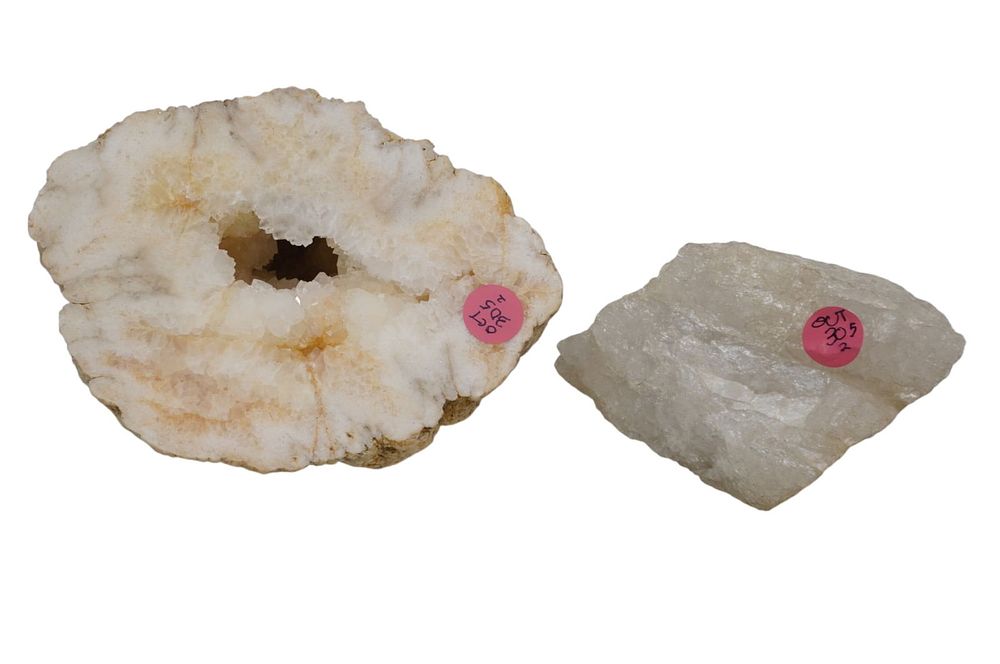 Lot 305: 2 NATURAL QUARTZ GEODE