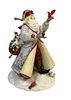 LENOX HAND PAINTED A CHRISTMAS TRAVELER. Lenox Hand Painted Santa figurine, A Christmas Traveler Image - 1
