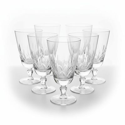 7 VINTAGE FOSTORIA GEORGETOWN GOBLETS. 7 Vintage Fostoria Georgetown Goblets. Each 3.75"x7.75. 