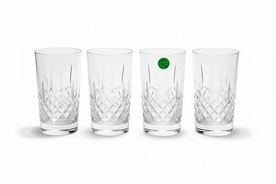 4 ROGASKA CUT CRYSTAL HIGHBALL GLASSES. Four (4) Rogaska Cut Crystal Highball Glass Tumblers. 