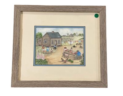 SAMUEL RAVENEL GAILLARD LOWCOUNTRY LITHO. Samuel Ravenel Gaillard Large Lowcountry Lithograph 