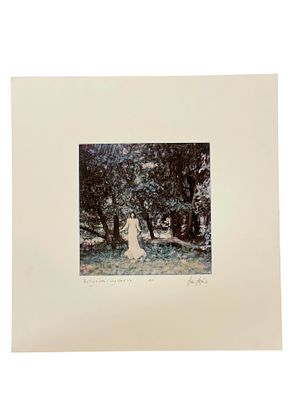 HANS HOEFER RECITING A POEM, LONG ISLAND ARTISTS PROOF. Vintage Hans Hoefer "Reciting a Poem 